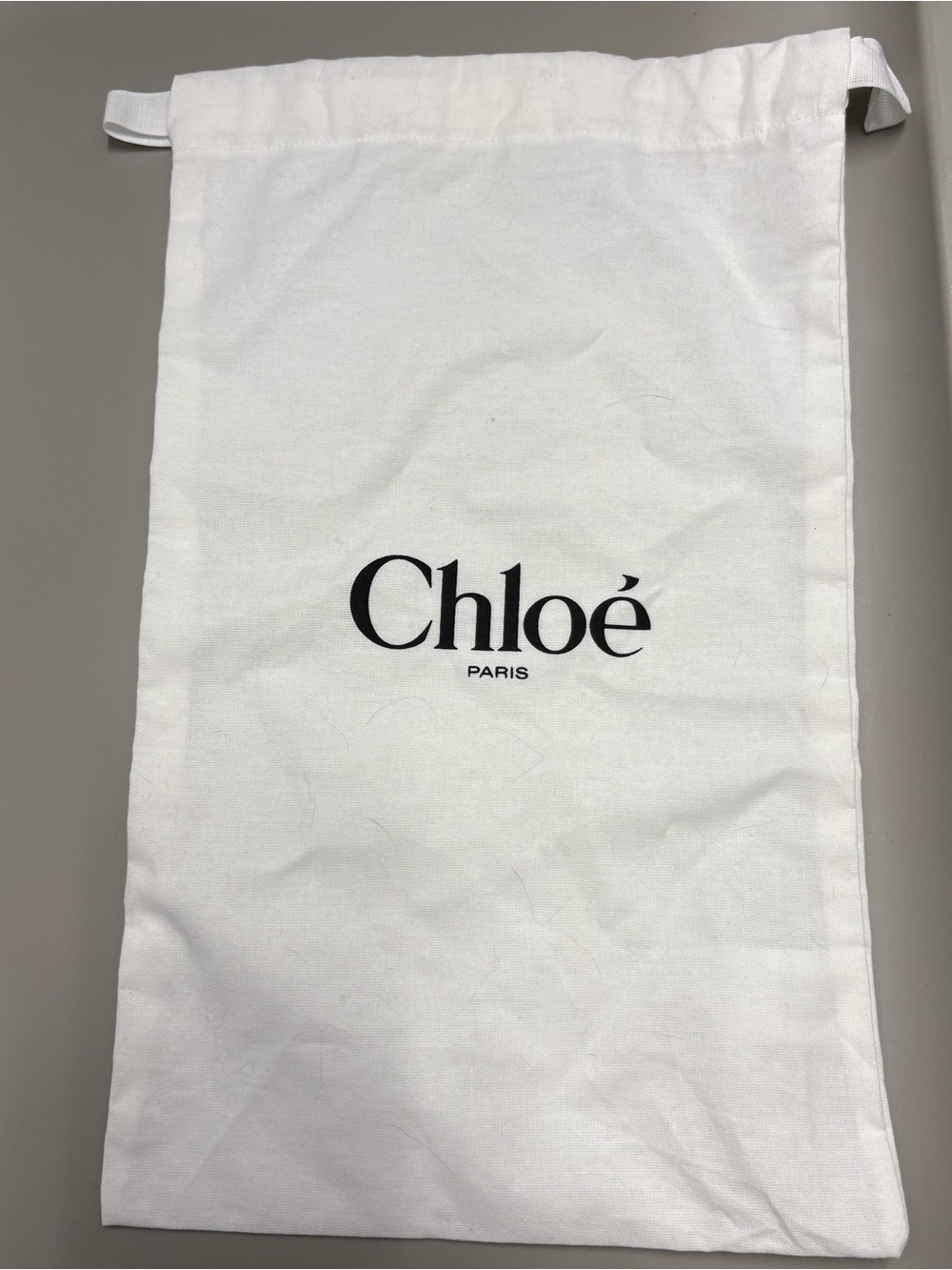 CHLOE - White Cotton Dust Bag For shoes